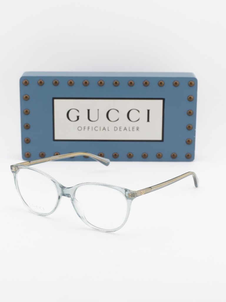 Gucci Gg0550o 014 Cat Eye 51mm Eyeglasses - Shiny Grey